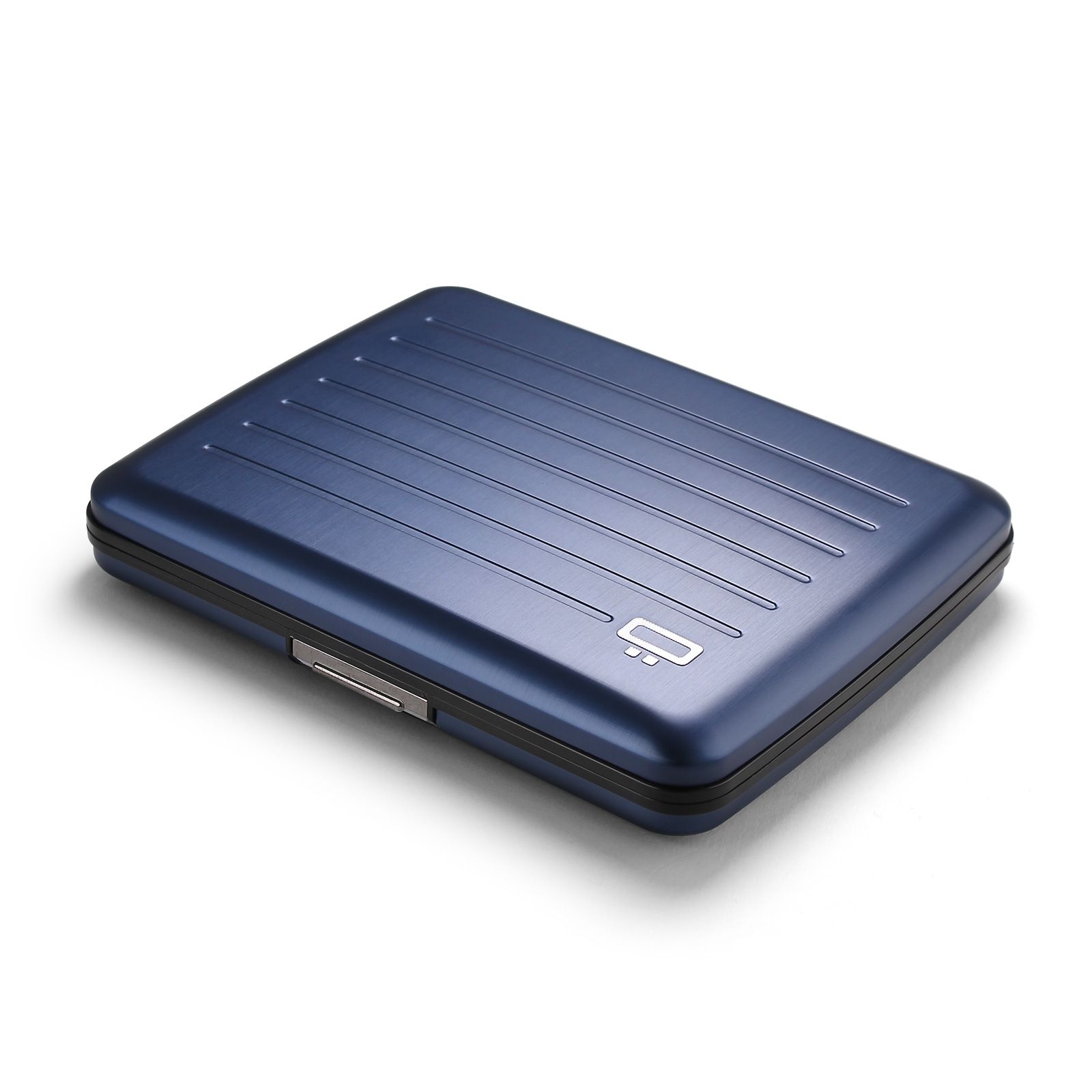 OGON Aluminum Wallet Smart Case V2.0 Large - Navy Blue